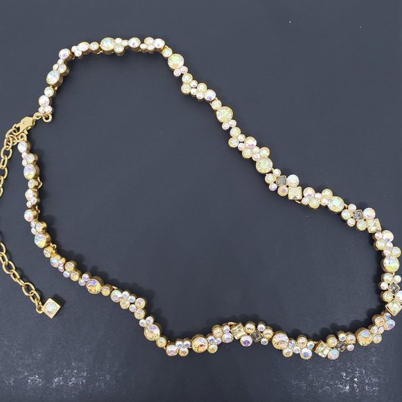 Givenchy GORGEOUS Multi-Color Adjustable Chain Gold Toned Necklace - Picture 7 of 13